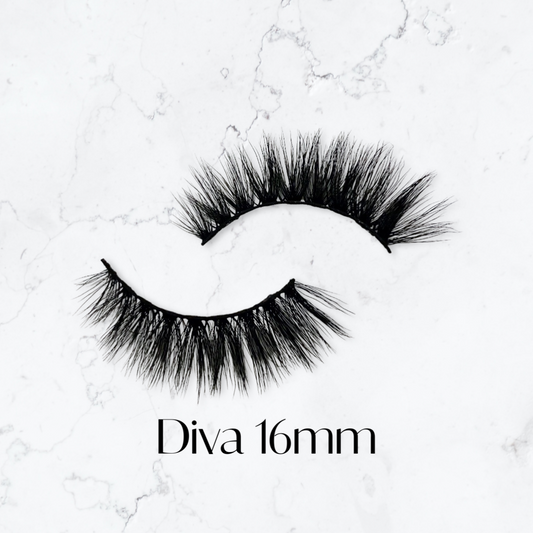 Diva faux mink lashes 16mm